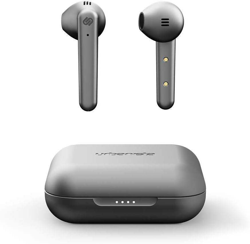 True Wireless Earbuds - over 20 Hours Playtime, IPX4 Waterproof Earphones, Bluetooth 5.0 Headphones, Touch Controls & Enhanced Microphone for Clear Calling, Stockholm Plus, Titanium